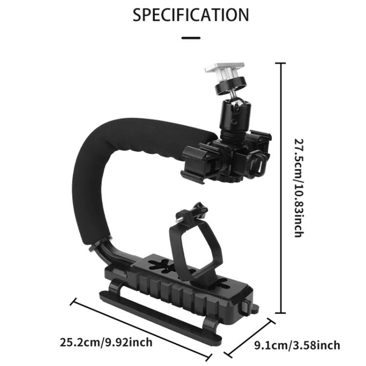 For DJI Flip CQT  U-shape Handheld Stabilizer Kit For Cinematic Shots, Wedding Videography & Daily Vlogging - Holder Series by CQT | Online Shopping UK | buy2fix
