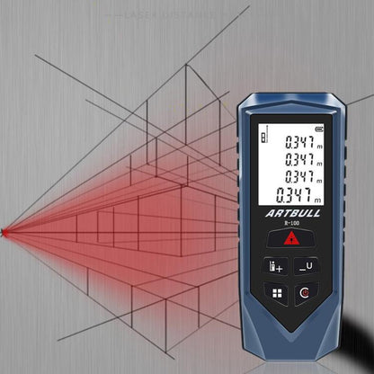 ARTBULL Handheld Infrared Laser Distance Meter Electronic Ruler(100m) - Laser Rangefinder by ARTBULL | Online Shopping UK | buy2fix
