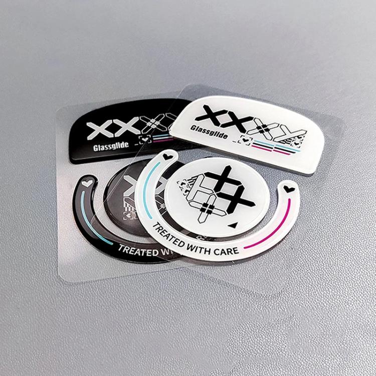 For Logitech GPW Glass Mouse Feet Stickers Anti-Slip Mouse Glide Skates(Printed White) - Silicone / Sticker by buy2fix | Online Shopping UK | buy2fix