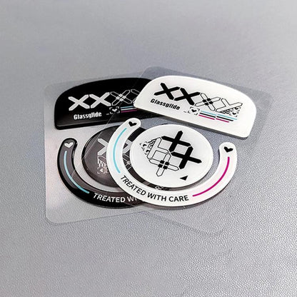For Logitech GPW Glass Mouse Feet Stickers Anti-Slip Mouse Glide Skates(Printed Black) - Silicone / Sticker by buy2fix | Online Shopping UK | buy2fix
