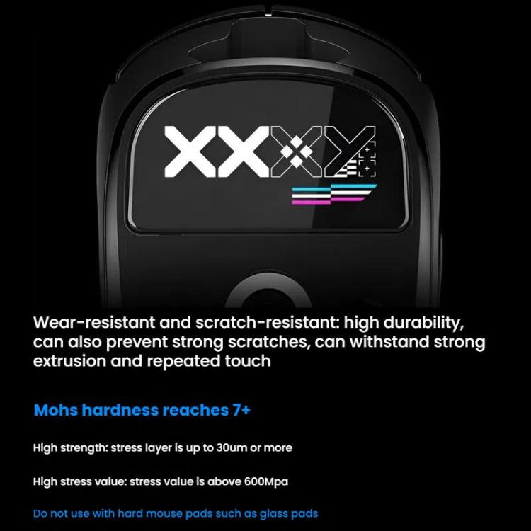 For Logitech GPW Glass Mouse Feet Stickers Anti-Slip Mouse Glide Skates(Printed White) - Silicone / Sticker by buy2fix | Online Shopping UK | buy2fix