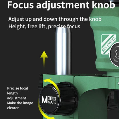 MaAnt T3 Trinocular Stereo Microscope Optical Cell Phone Repair HD Electronic Circuit Board Microscope - Microscope Magnifier Series by MaAnt | Online Shopping UK | buy2fix