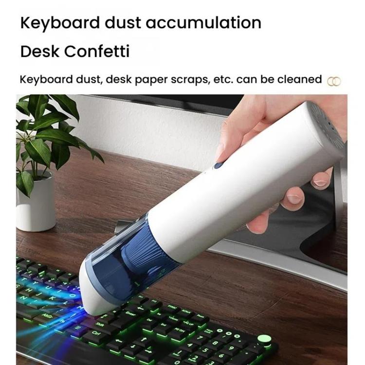 Portable Wireless Car Vacuum Cleaner Small Chargeable Handheld Wet / Dry Large Suction Household Vacuum Cleaner(White) - Vacuum Cleaner by buy2fix | Online Shopping UK | buy2fix