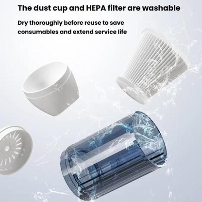 Portable Wireless Car Vacuum Cleaner Small Chargeable Handheld Wet / Dry Large Suction Household Vacuum Cleaner(White) - Vacuum Cleaner by buy2fix | Online Shopping UK | buy2fix