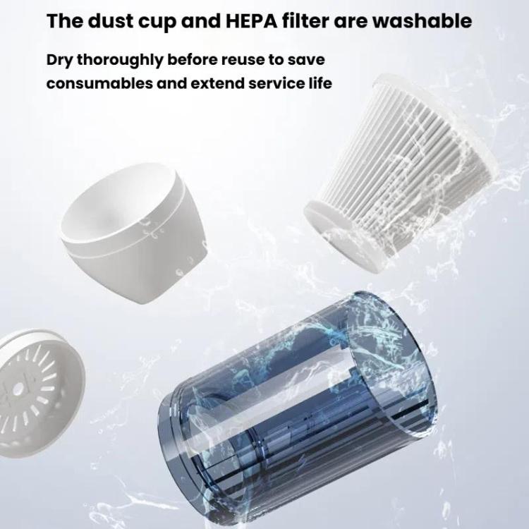 Portable Wireless Car Vacuum Cleaner Small Chargeable Handheld Wet / Dry Large Suction Household Vacuum Cleaner(Black) - Vacuum Cleaner by buy2fix | Online Shopping UK | buy2fix