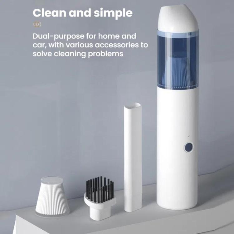 Portable Wireless Car Vacuum Cleaner Small Chargeable Handheld Wet / Dry Large Suction Household Vacuum Cleaner(White) - Vacuum Cleaner by buy2fix | Online Shopping UK | buy2fix