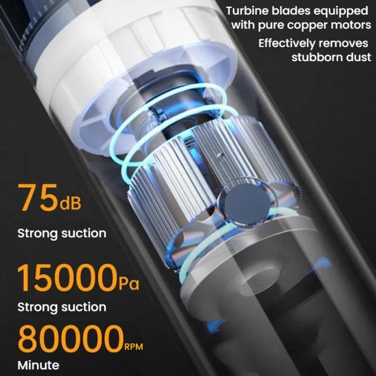 Portable Wireless Car Vacuum Cleaner Small Chargeable Handheld Wet / Dry Large Suction Household Vacuum Cleaner(White) - Vacuum Cleaner by buy2fix | Online Shopping UK | buy2fix