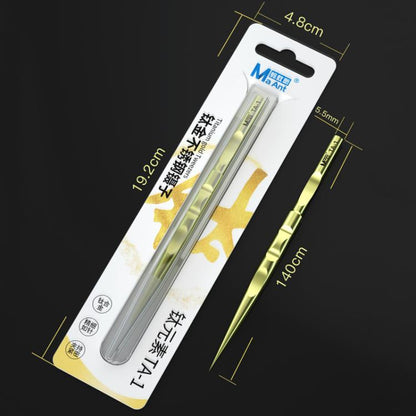 MaAnt Titanium Tweezers Antistatic Small Clip Bird Nest Hair Picking Pink Prick Clip Repair Tool(Straight) - Tweezers by MaAnt | Online Shopping UK | buy2fix