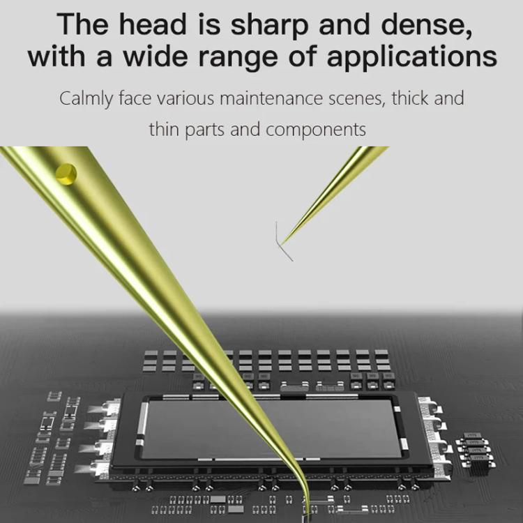 MaAnt Titanium Tweezers Antistatic Small Clip Bird Nest Hair Picking Pink Prick Clip Repair Tool(Curve) - Tweezers by MaAnt | Online Shopping UK | buy2fix