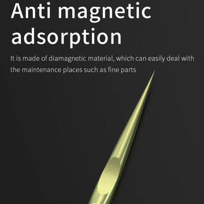 MaAnt Titanium Tweezers Antistatic Small Clip Bird Nest Hair Picking Pink Prick Clip Repair Tool(Straight) - Tweezers by MaAnt | Online Shopping UK | buy2fix