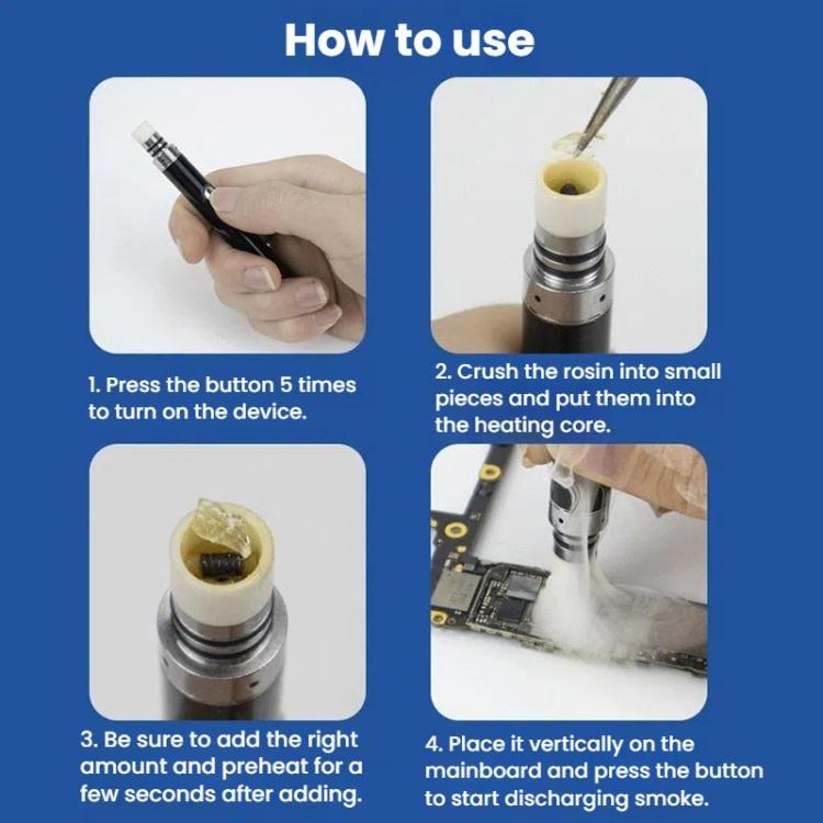 LUOWEI A1 No Iron Short Circuit Detection Rosin Atomizer Cell Phone Motherboard Chip Repair Rosin Pen - Others by LUOWEI | Online Shopping UK | buy2fix
