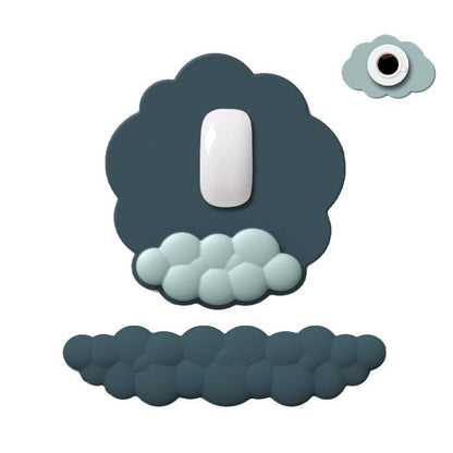 3pcs / Set Cloudy Gradient Memory Foam Silicone Wrist And Keyboard Mouse Pad, Style: Model 8 - Mouse Pads by buy2fix | Online Shopping UK | buy2fix