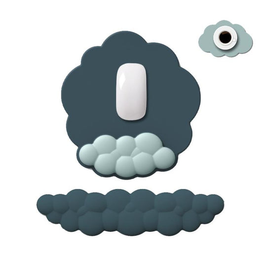 3pcs / Set Cloudy Gradient Memory Foam Silicone Wrist And Keyboard Mouse Pad, Style: Model 8 - Mouse Pads by buy2fix | Online Shopping UK | buy2fix