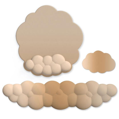 3pcs / Set Cloudy Gradient Memory Foam Silicone Wrist And Keyboard Mouse Pad, Style: Model 13 - Mouse Pads by buy2fix | Online Shopping UK | buy2fix