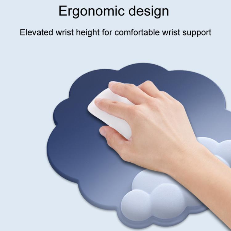 3pcs / Set Cloudy Gradient Memory Foam Silicone Wrist And Keyboard Mouse Pad, Style: Model 13 - Mouse Pads by buy2fix | Online Shopping UK | buy2fix