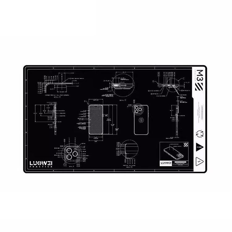 LUOWEI M3 27 inch Cell Phone Computer Repair Workbench Heat Insulation Mat High Temperature Resistant Odorless Silicone Mat - Working Mat by LUOWEI | Online Shopping UK | buy2fix