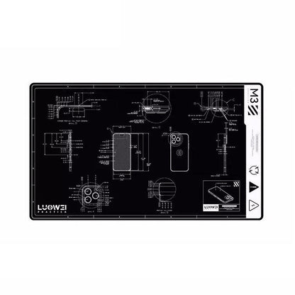 LUOWEI M3 27 inch Cell Phone Computer Repair Workbench Heat Insulation Mat High Temperature Resistant Odorless Silicone Mat - Working Mat by LUOWEI | Online Shopping UK | buy2fix