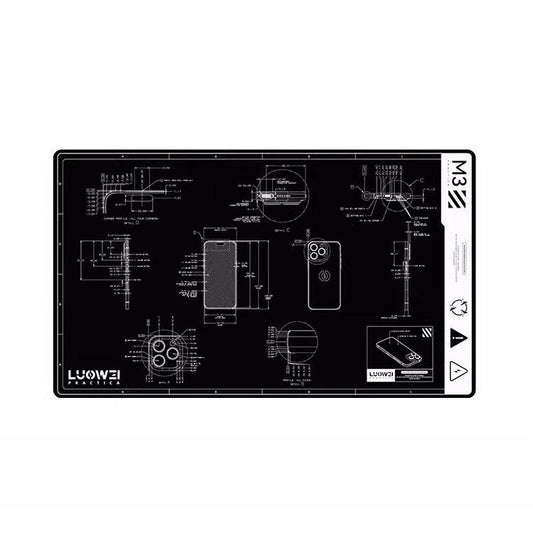 LUOWEI M3 27 inch Cell Phone Computer Repair Workbench Heat Insulation Mat High Temperature Resistant Odorless Silicone Mat - Working Mat by LUOWEI | Online Shopping UK | buy2fix