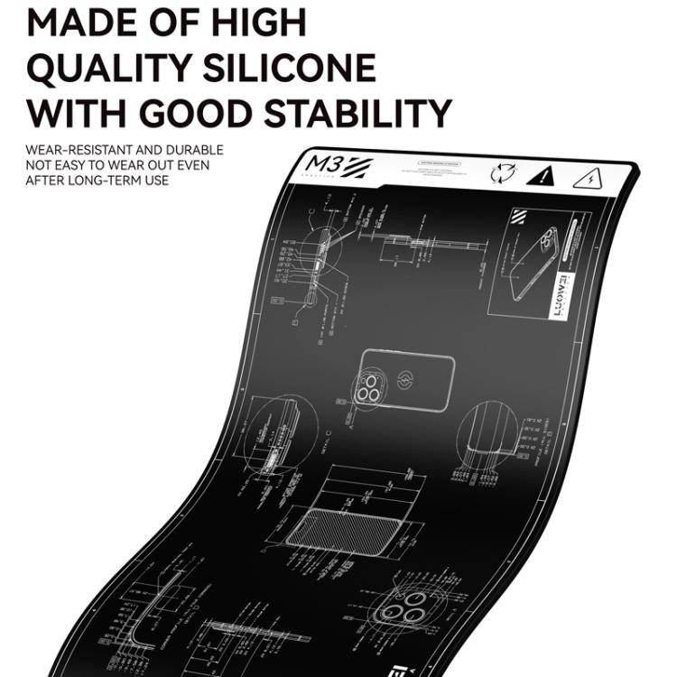 LUOWEI M3 27 inch Cell Phone Computer Repair Workbench Heat Insulation Mat High Temperature Resistant Odorless Silicone Mat - Working Mat by LUOWEI | Online Shopping UK | buy2fix
