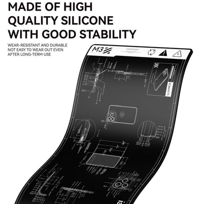 LUOWEI M3 27 inch Cell Phone Computer Repair Workbench Heat Insulation Mat High Temperature Resistant Odorless Silicone Mat - Working Mat by LUOWEI | Online Shopping UK | buy2fix