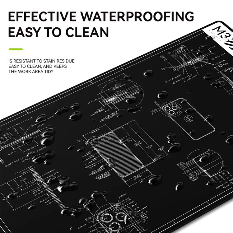 LUOWEI M3 27 inch Cell Phone Computer Repair Workbench Heat Insulation Mat High Temperature Resistant Odorless Silicone Mat - Working Mat by LUOWEI | Online Shopping UK | buy2fix
