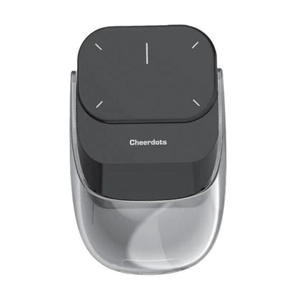 Cheerdots 2 Smart Magnetic Split Air Mouse Wireless Charging Bluetooth Dual Mode Mouse, Color: Black Basic - Wireless Mice by Cheerdots | Online Shopping UK | buy2fix