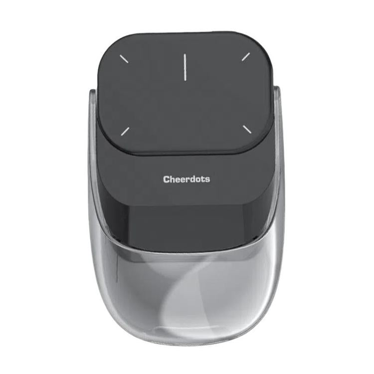 Cheerdots 2 Smart Magnetic Split Air Mouse Wireless Charging Bluetooth Dual Mode Mouse, Color: Black Recording - Wireless Mice by Cheerdots | Online Shopping UK | buy2fix