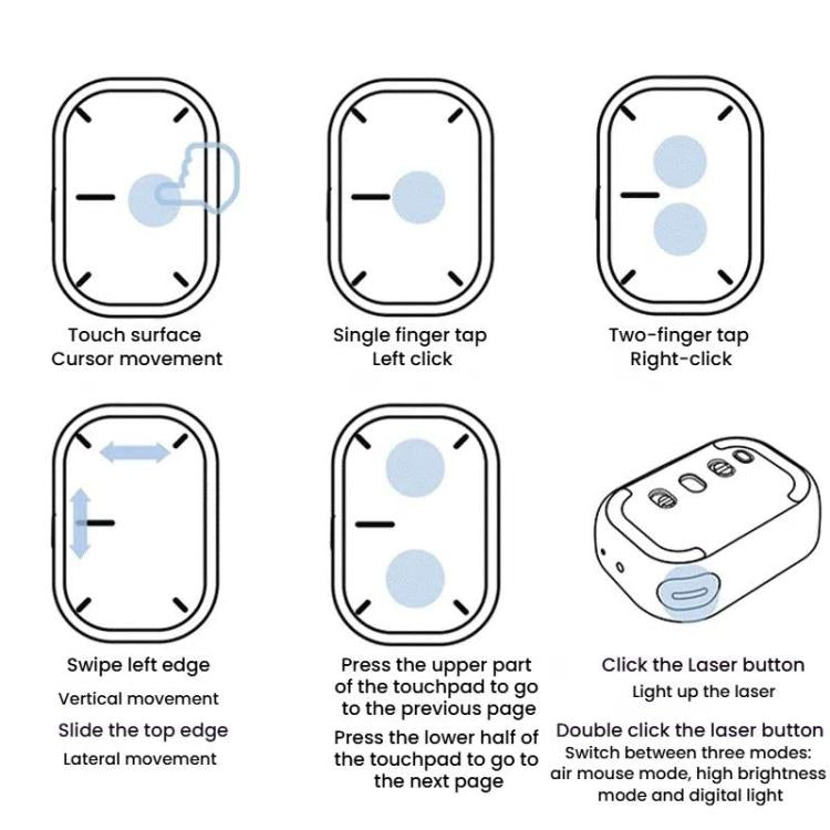 Cheerdots 2 Smart Magnetic Split Air Mouse Wireless Charging Bluetooth Dual Mode Mouse, Color: Dark Grey Basic - Wireless Mice by Cheerdots | Online Shopping UK | buy2fix