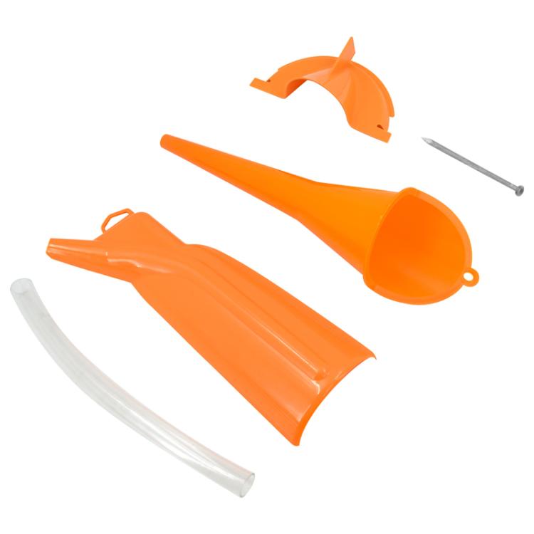 3pcs / Set For Harley Motorcycle Multifunctional Waste Oil Diverter Plastic Funnel(Orange) - Others by buy2fix | Online Shopping UK | buy2fix