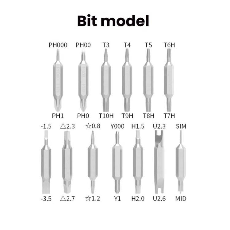 27 In 1 Dual Bits Precision Screwdriver Tool Kit Mini Mobile Phone Computer Eyeglasses Repair Tool(ABS Shell) - Screwdriver Set by buy2fix | Online Shopping UK | buy2fix