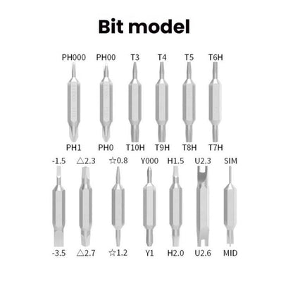 27 In 1 Dual Bits Precision Screwdriver Tool Kit Mini Mobile Phone Computer Eyeglasses Repair Tool(ABS Shell) - Screwdriver Set by buy2fix | Online Shopping UK | buy2fix