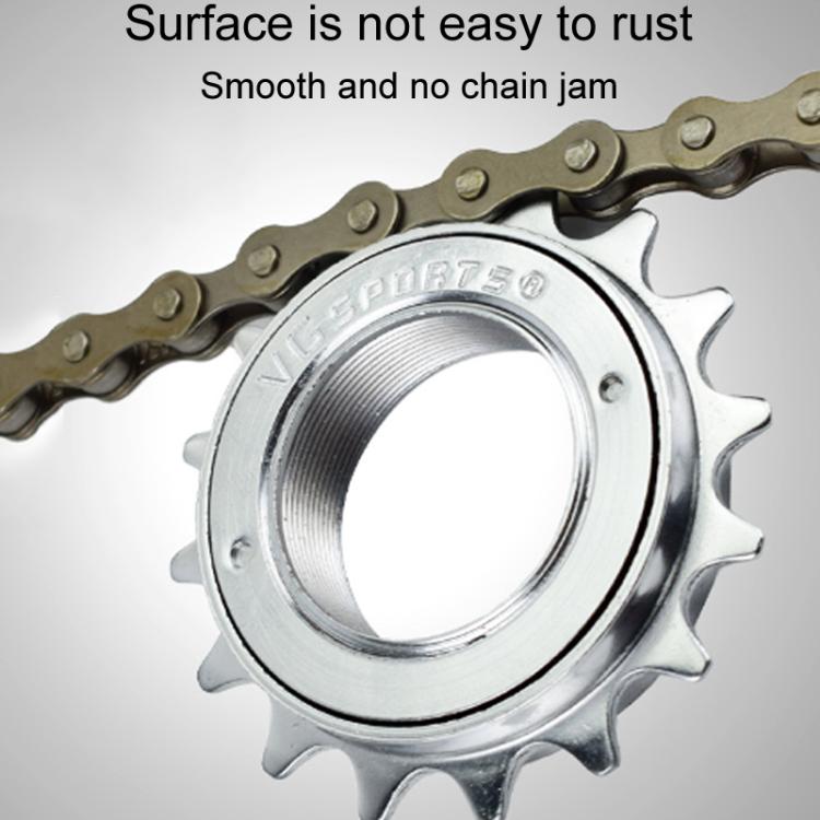 VG SPORTS Stroller Scooter Bicycle Single Speed Flywheel, Style: 22T Silver - Guide wheels by buy2fix | Online Shopping UK | buy2fix