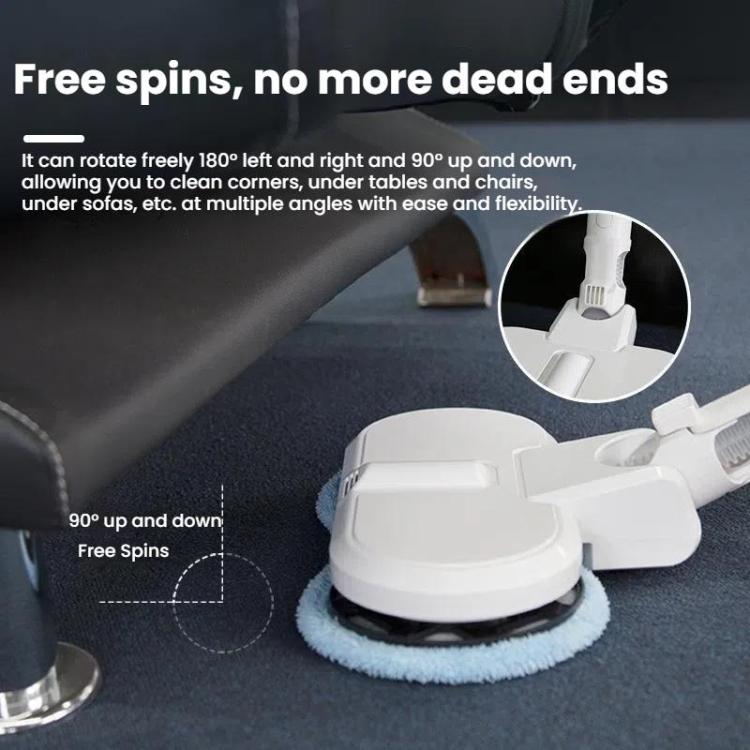 Electric Mop Head With Water Tank for Xiaomi Dreame / Dyson Handheld Vacuum Cleaner Wide  6 Gray Rags - For Xiaomi Accessories by buy2fix | Online Shopping UK | buy2fix