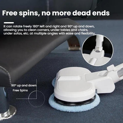 Electric Mop Head With Water Tank for Xiaomi Dreame / Dyson Handheld Vacuum Cleaner Wide  6 Gray Rags - For Xiaomi Accessories by buy2fix | Online Shopping UK | buy2fix