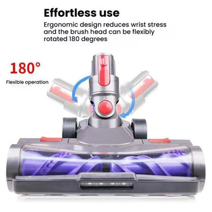 For Dyson V7 V8 V10 V11 V15 Vacuum Cleaner Double Roller Direct Drive Brush Head with LED Light(A5) - For Dyson Accessories by buy2fix | Online Shopping UK | buy2fix