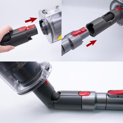 Steering Adapter For Dyson V7 V8 V10 V11 Vacuum Cleaner Bottom Conversion Head(White) - For Dyson Accessories by buy2fix | Online Shopping UK | buy2fix