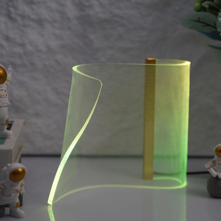 LED Light Guide Acrylic Ambient Desk Lamp Gaming Room Bedroom USB Pickups Rhythmic RGB Novelty Lamps(Music Rhythm Model) - Novelty Lighting by buy2fix | Online Shopping UK | buy2fix