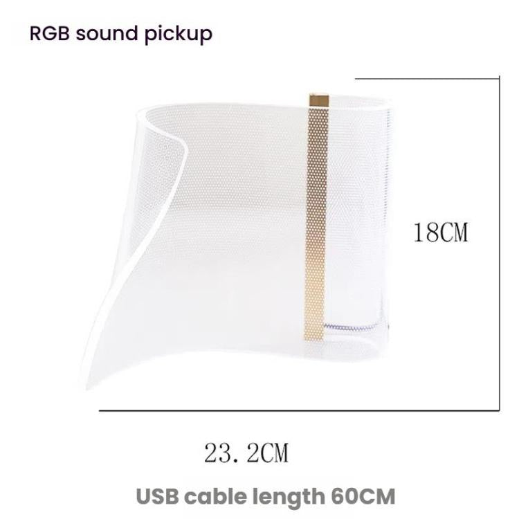 LED Light Guide Acrylic Ambient Desk Lamp Gaming Room Bedroom USB Pickups Rhythmic RGB Novelty Lamps(Music Rhythm Model) - Novelty Lighting by buy2fix | Online Shopping UK | buy2fix