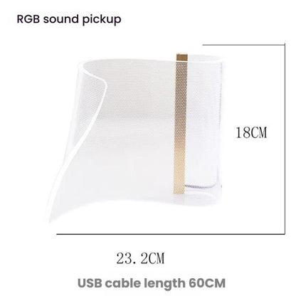 LED Light Guide Acrylic Ambient Desk Lamp Gaming Room Bedroom USB Pickups Rhythmic RGB Novelty Lamps(Music Rhythm Model) - Novelty Lighting by buy2fix | Online Shopping UK | buy2fix