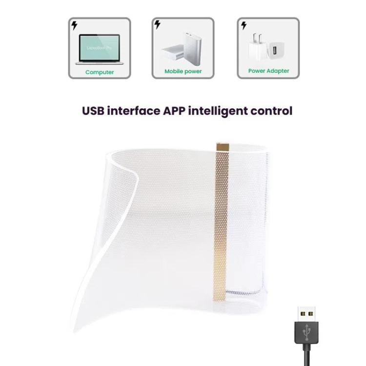 LED Light Guide Acrylic Ambient Desk Lamp Gaming Room Bedroom USB Pickups Rhythmic RGB Novelty Lamps(Music Rhythm Model) - Novelty Lighting by buy2fix | Online Shopping UK | buy2fix