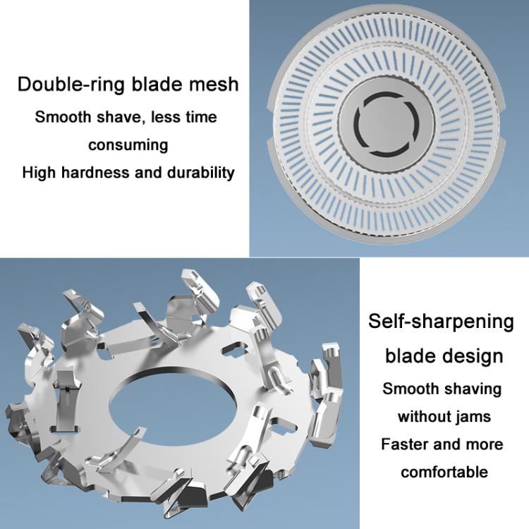For Xiaomi Mijia S300 / S500 / S500C / MJTXD01SKS Electric Shaver Blade Head Replace Accessories, Style: Upper Half Head ( With Single Layer Blade ) - Shavers Parts by buy2fix | Online Shopping UK | buy2fix