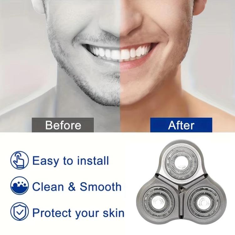 For Xiaomi Mijia S300 / S500 / S500C / MJTXD01SKS Electric Shaver Blade Head Replace Accessories, Style: Upper Half Head ( With Single Layer Blade ) - Shavers Parts by buy2fix | Online Shopping UK | buy2fix