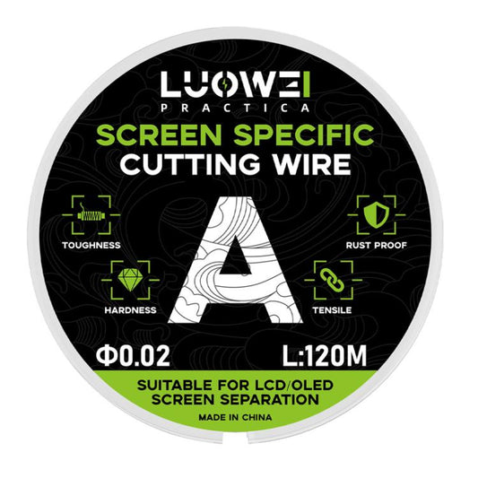 LUOWEI 120M Cell Phone LCD Screen Separation Line High Hardness Cutting Diamond Wire, Spec: A 0.02mm - Crowbar by LUOWEI | Online Shopping UK | buy2fix