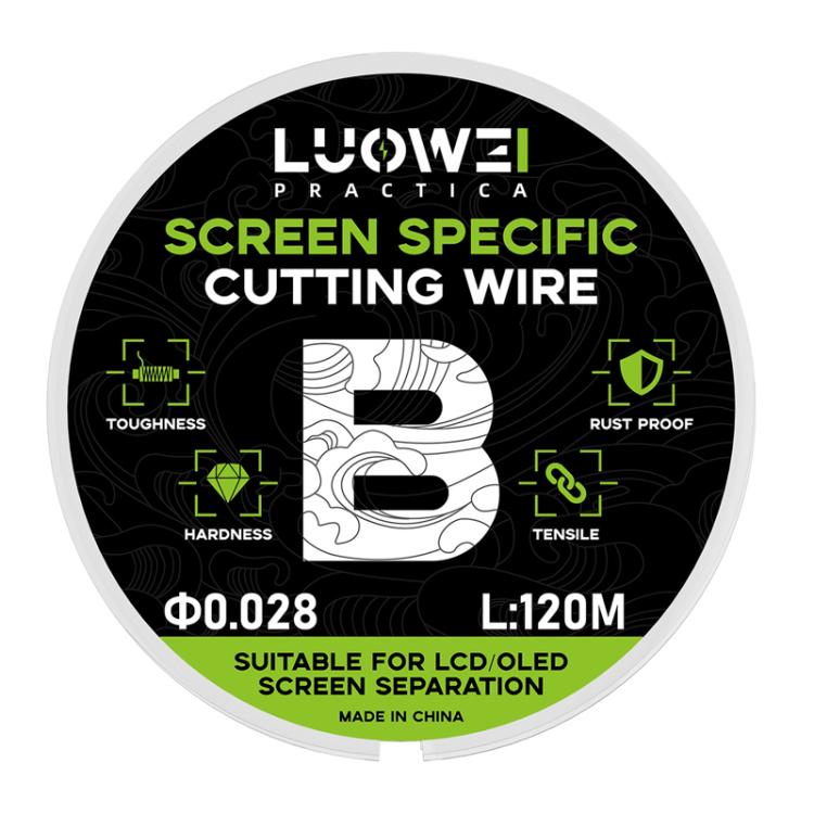 LUOWEI 120M Cell Phone LCD Screen Separation Line High Hardness Cutting Diamond Wire, Spec: B 0.028mm - Crowbar by LUOWEI | Online Shopping UK | buy2fix