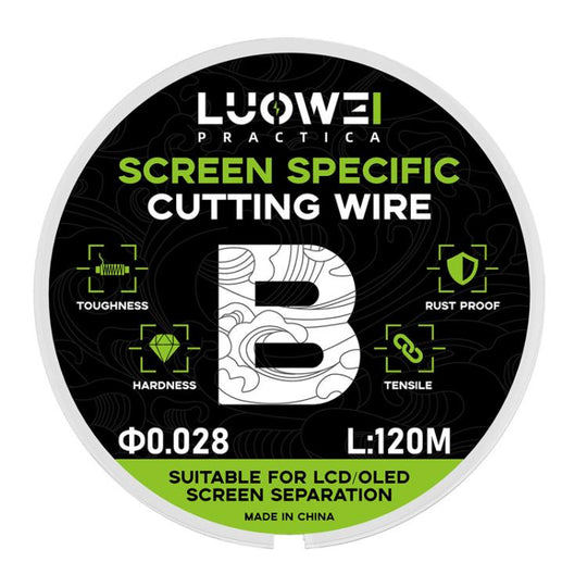 LUOWEI 120M Cell Phone LCD Screen Separation Line High Hardness Cutting Diamond Wire, Spec: B 0.028mm