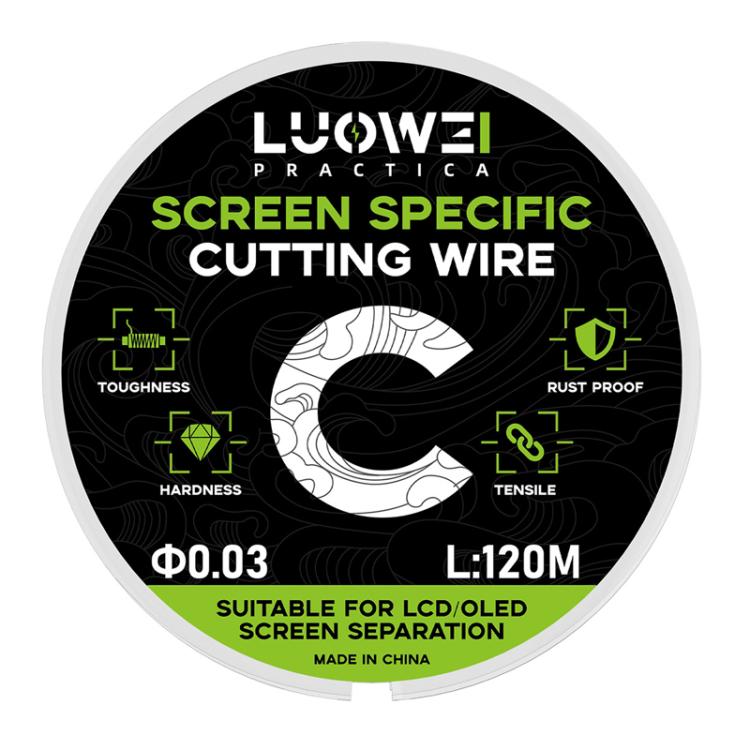LUOWEI 120M Cell Phone LCD Screen Separation Line High Hardness Cutting Diamond Wire, Spec: C 0.03mm - Crowbar by LUOWEI | Online Shopping UK | buy2fix