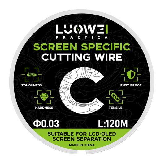 LUOWEI 120M Cell Phone LCD Screen Separation Line High Hardness Cutting Diamond Wire, Spec: C 0.03mm - Crowbar by LUOWEI | Online Shopping UK | buy2fix