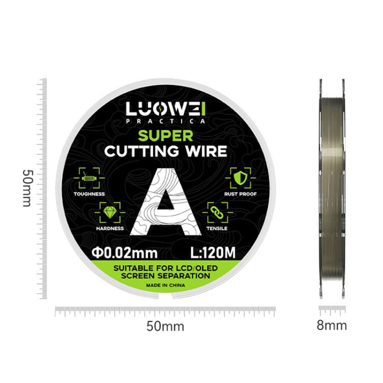 LUOWEI 120M Cell Phone LCD Screen Separation Line High Hardness Cutting Diamond Wire, Spec: D 0.035mm - Crowbar by LUOWEI | Online Shopping UK | buy2fix