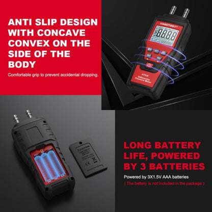 HABOTEST HT636 Highly Precision Differential Pressure Gauge Digital Micropressure Tester - Current & Voltage Tester by HABOTEST | Online Shopping UK | buy2fix