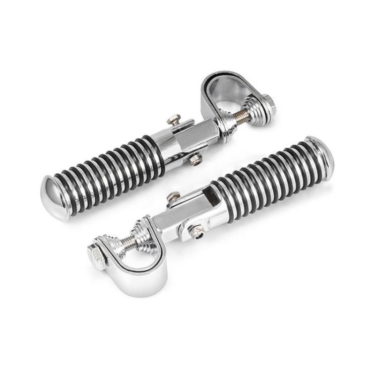 For Harley Motorcycle Modification Collapsible Footpegs Foot Guard Spike Mounted Pedals(Electroplating) - Others by buy2fix | Online Shopping UK | buy2fix